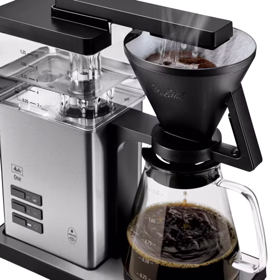 Produktbild av Melitta One® filterkaffemaskin, svart-rostfritt stål - 1
