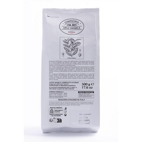 Image du produit : Grains de café Caffè Corsini Brasil Santos 500 g - 1