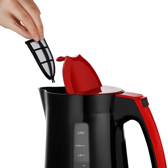 Produktbild von Enjoy Aqua Wasserkocher, Schwarz-Rot - 4