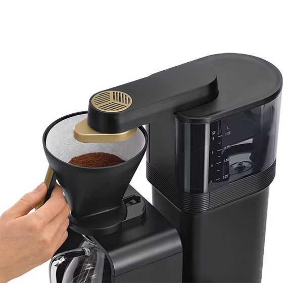 Produktbild av epour® filterkaffemaskin, svart-guld - 3