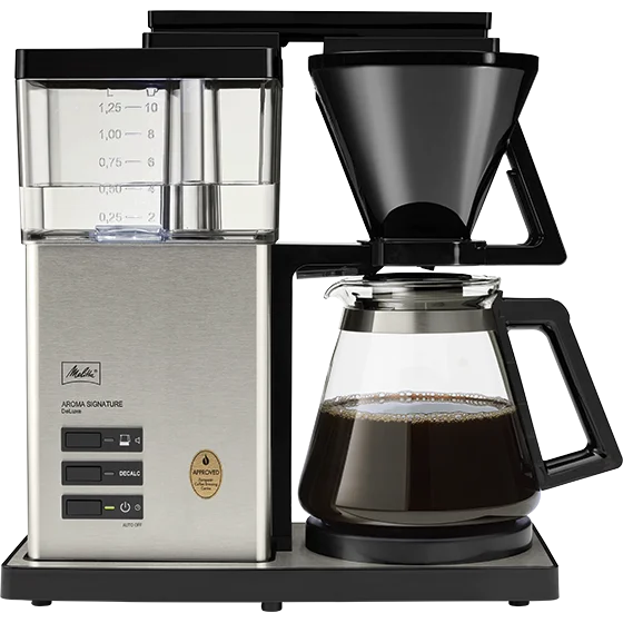 Produktbild von AromaSignature® DeLuxe Filterkaffeemaschine, Schwarz-Edelstahl - 9