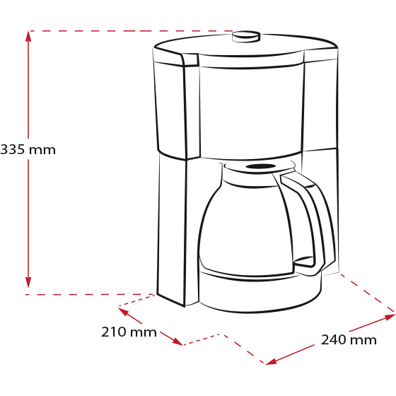 Image du produit de la machine à café filtre LOOK® Perfection, noire - 15
