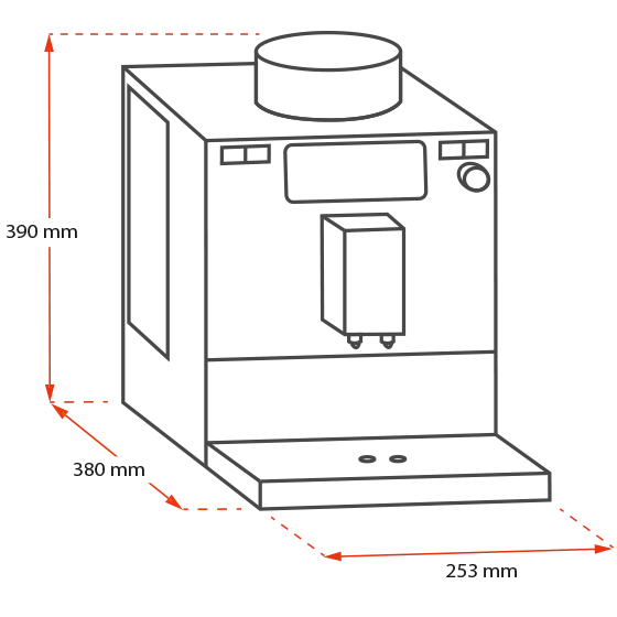 Produktbild von Passione® Kaffeevollautomat, Edelstahl - 1