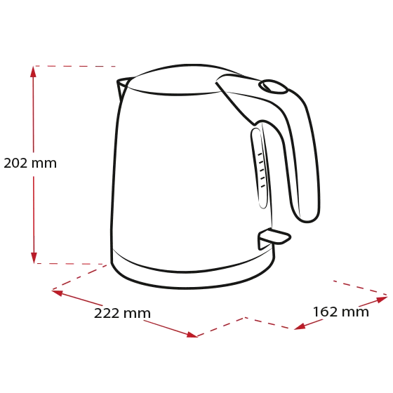 Produktbild von Prime Aqua mini Wasserkocher, Grau - 10