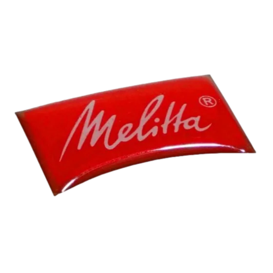 Sticker Autocollant Logo Melitta pour Passione®, Varianza® et Barista® Image du produit du logo Melitta® pour Passione®, Varianza® et Barista TS Smart® - 1