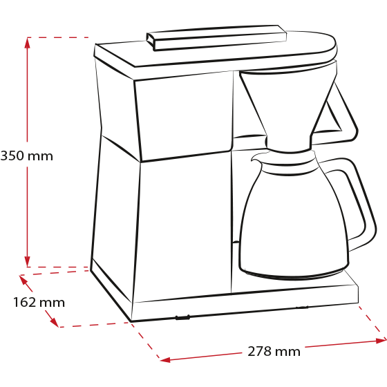 Productafbeelding van Excellent 5.0 DeLuxe filterkoffiezetapparaat - 5