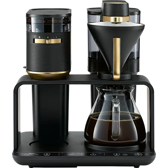 EPOS® Product image of EPOS® filter coffee machine with grinder, black-gold - 3