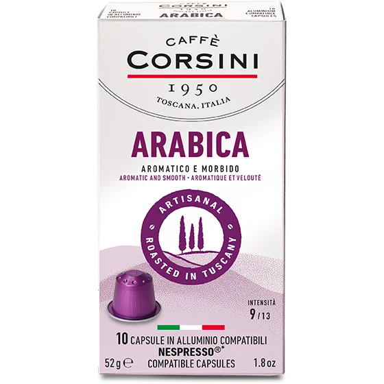 Caffè Corsini Arabica, NESPRESSO®** kompatibel Produktbild von Caffè Corsini Arabica, NESPRESSO®** kompatibel Kaffeekapseln 10 Stck - 1