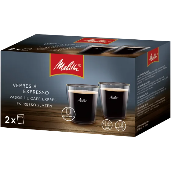 Produktbillede af dobbeltvæggede espressoglas - 1