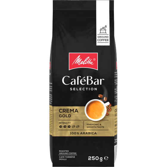 Melitta® CaféBar Crema Gold - Bright & Harmonic 100% Arabica