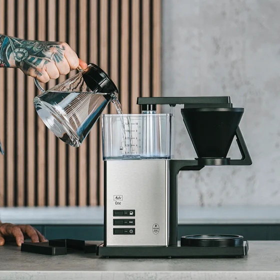 Produktbillede af Melitta One® filterkaffemaskine, sort rustfrit stål - 3