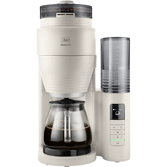 Melitta® AromaFresh Pro X Product image of AromaFresh Pro X filter coffee machine with grinder, warm grey - 2