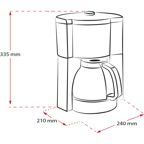 Produktbild von LOOK® Perfection Filterkaffeemaschine, Weiss - 20