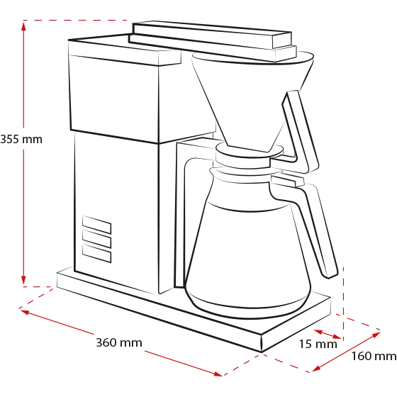 Produktbild von Melitta One® Therm Filterkaffeemaschine, Edelstahl - 4