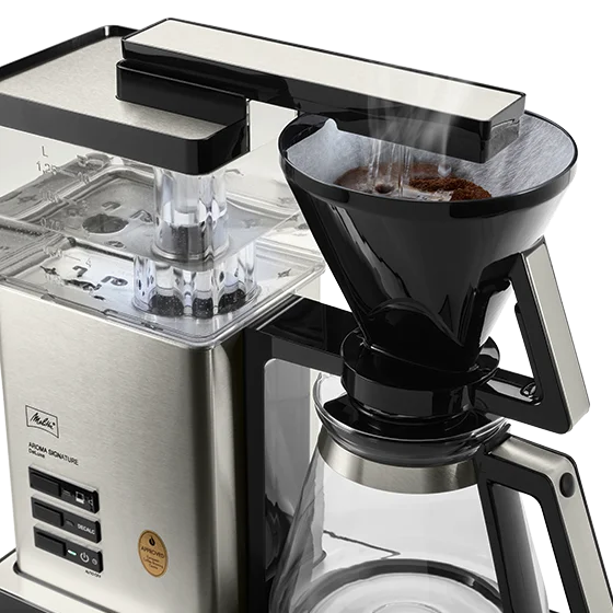 Produktbild von AromaSignature® DeLuxe Filterkaffeemaschine, Schwarz-Edelstahl - 7