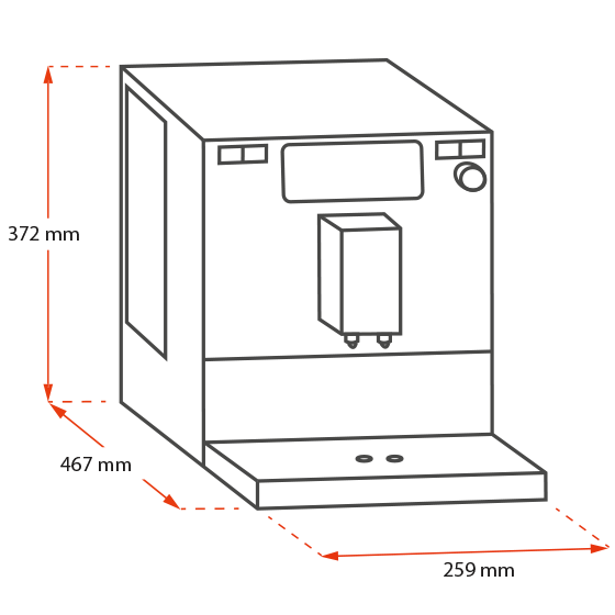 Productafbeelding van Barista TS Smart® bonen-naar-kopmachine, zwart - 12
