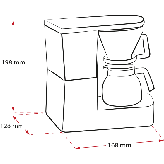 Productafbeelding van Aromaboy® filterkoffiezetapparaat, wit - 4
