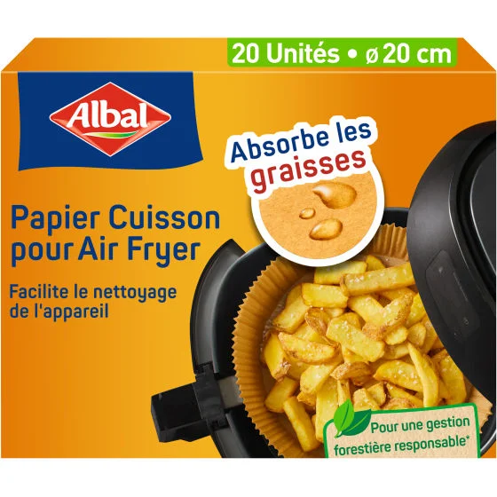Papier Cuisson pour Air Fryer ALBAL