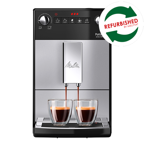 Purista® series 300 Kaffeevollautomat, schwarz-silber (Refurbished)
