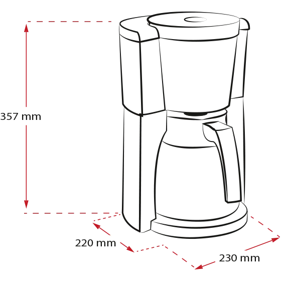 Imagen del producto de la Cafetières filtre LOOK® Therm Selection, blanca - 1