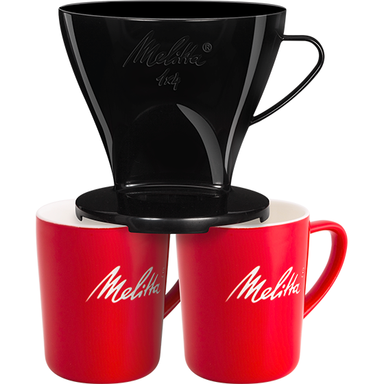 Kaffeefilter 1x4® & 2 Melitta® Porzellanbecher