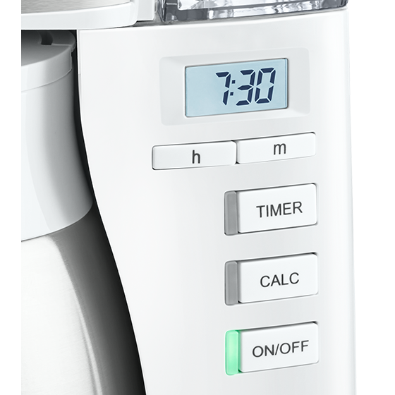 Image du produit de la machine à café filtre LOOK® Therm Timer, blanche - 20