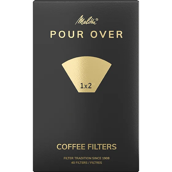 Melitta® Filterzakjes Pour Over 1x2® 40 stuks Productafbeelding van Melitta® Pour Over 1x2®, wit, 40 filterzakjes® - 1