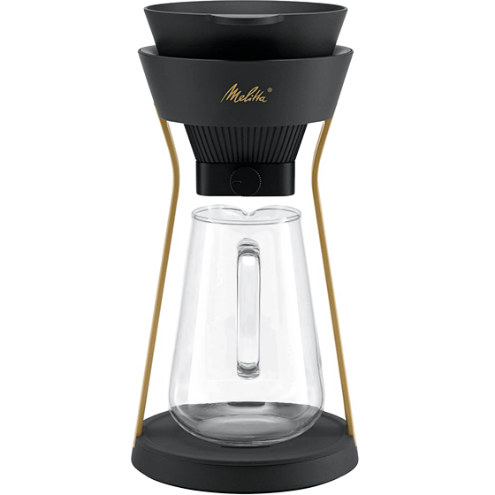 Melitta Kaffeemaschine Epos in schwarz - gold