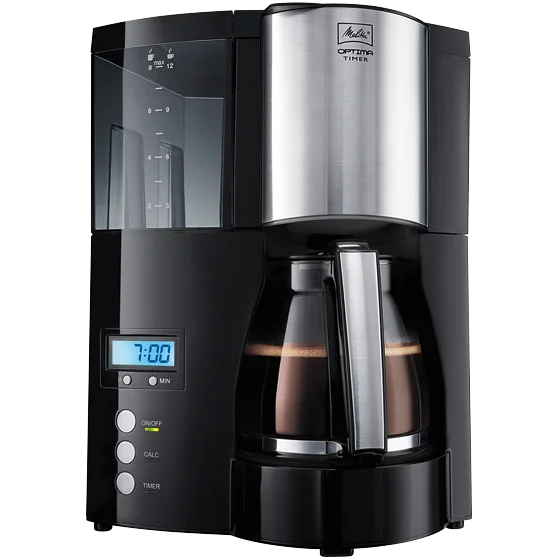 Optima Timer Product image of Optima Timer Filter Coffee Machine, Black - 5