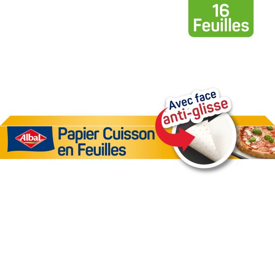 Papier Cuisson 16 feuilles Anti-adhérent ALBAL