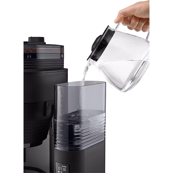 Productafbeelding van AromaFresh filterkoffiezetapparaat met molen, zwart - 3