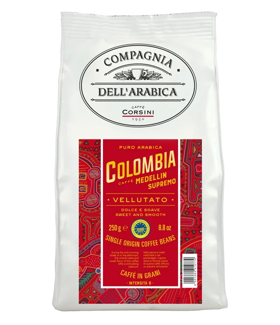 Caffè Corsini Colombia Medellin Produktbild von Caffè Corsini Colombia Medellin Kaffeebohnen 250g - 1