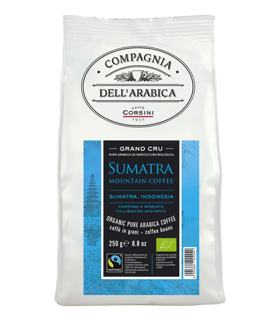 Caffè Corsini Sumatra Bio und Fairtrade Produktbild von Caffè Corsini Sumatra Bio und Fairtrade Kaffeebohnen 250g - 2