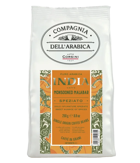 Caffè Corsini India Monsooned Malabar Produktbild von Caffè Corsini India Monsooned Malabar Kaffeebohnen 250g - 3