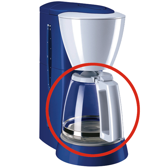 Glaskanne für Single 5 Filterkaffeemaschine | Blau | 6588083_DE