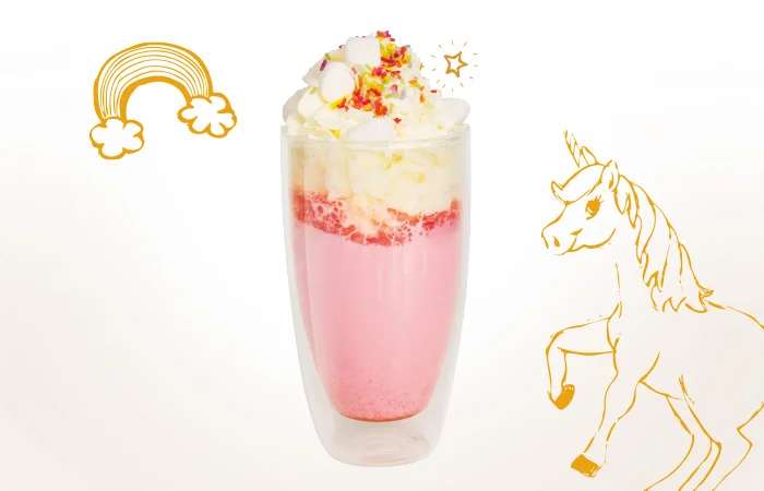 Melitta Unicorn milk coctail