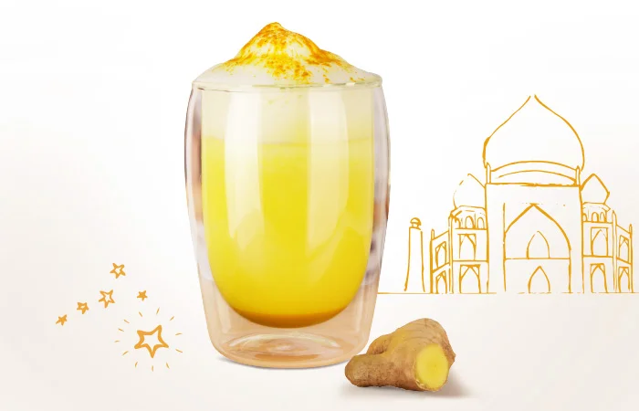 Melitta Turmeric milk cocktail