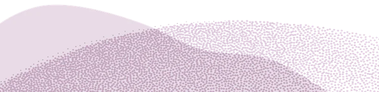 Illustration von Bergen in Lila und lila gepunktet