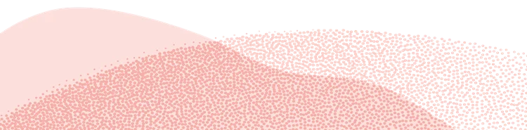 Illustration von Bergen in Aprikose und Aprikose-gepunktet
