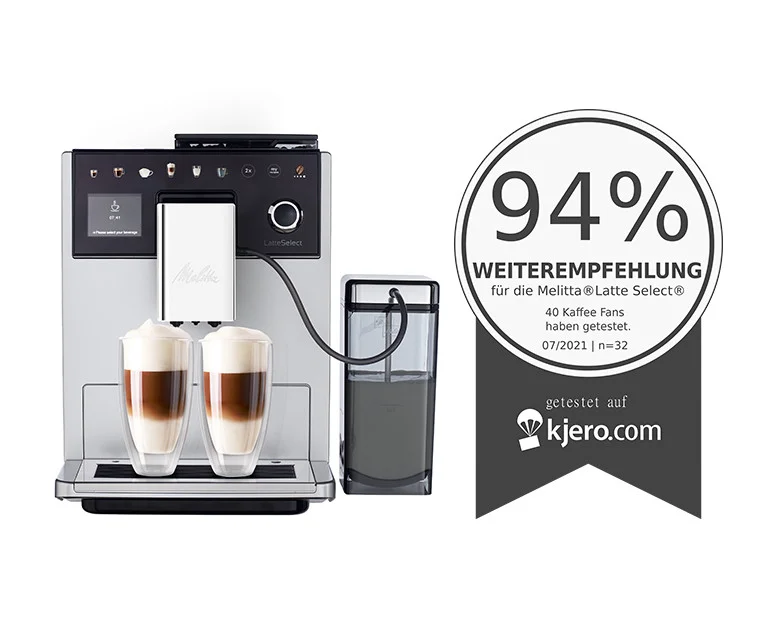 Melitta LatteSelect mit 94% kjero Weiterempfehlung