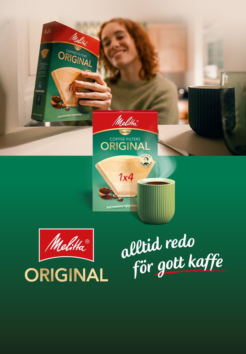 Till Melitta® kaffefilter värld