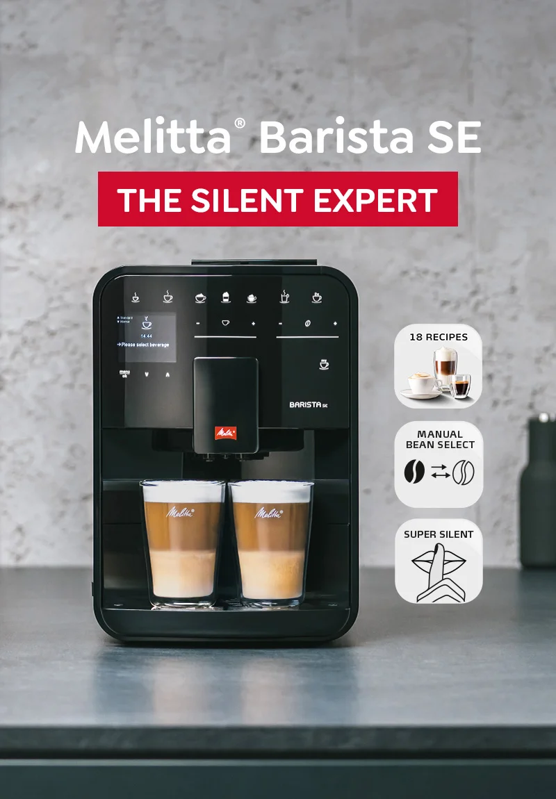 Melitta Barista SE Melitta Barista SE Kaffeevollautomat mit 18 Kaffeerezepten und flüsterleisem Mahlwerk