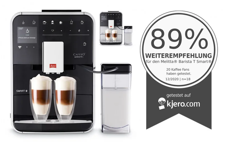 Melitta Barista T Smart mit 89% kjero Weiterempfehlung