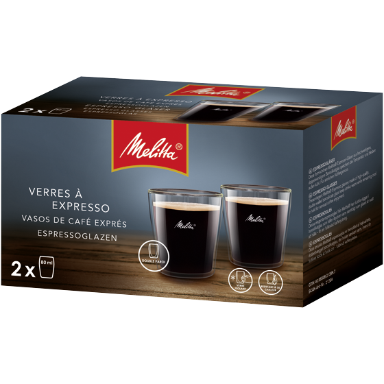 6 Doppelwandige Espressotassen Aus Glas – Transparent, 80 Ml, Für Heißen Kaffee & Kalte Getränke