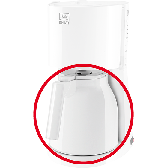 Melitta Look Thermkanne 1 Liter Weiß - Ersatzkanne Produktbild-Vorschau 8