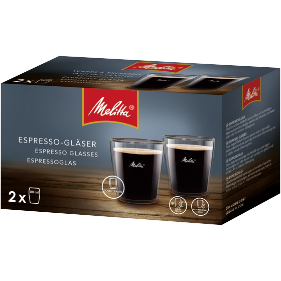 Doppelwandige Espresso-Gläser